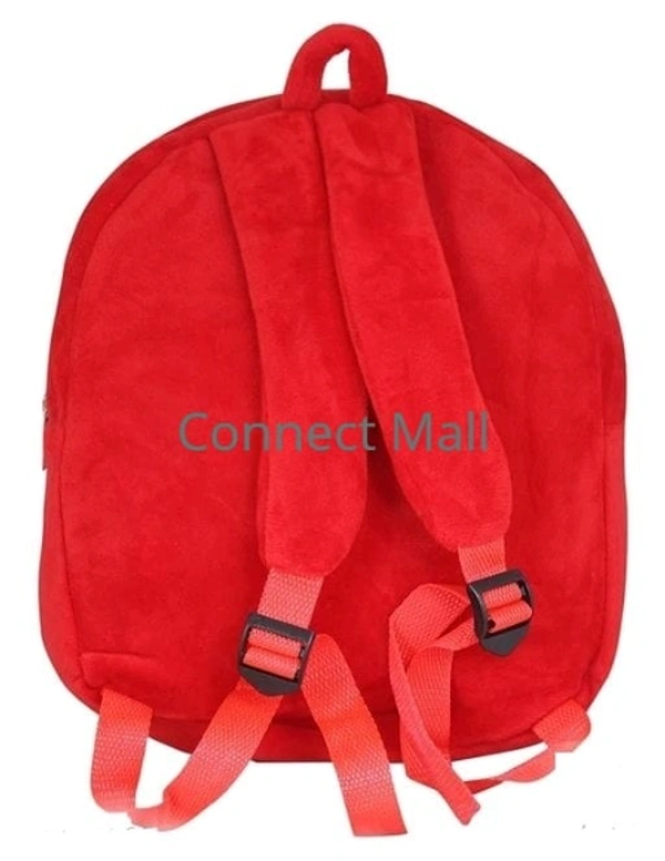 DP BAG Polyster Solid Rabbit Character 1 Compartment Fit for School/Picnic/Bagpack of Kids Children and Baby - Free Size, Red, Velvet, Pack of1